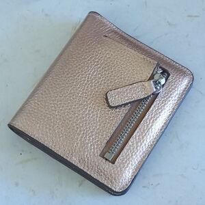 Rose Gold Leather Key & Card Holder RFID Blocking